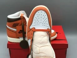 Fit Sporting Goods Air Jordan 1 High OG White/Starfish-Cacao Wow-Sail DO9369-101 For Sale -Fit Sporting Goods Shop Air Jordan 1 High OG White Starfish Cacao Wow Sail DO9369 101 For Sale 3 1