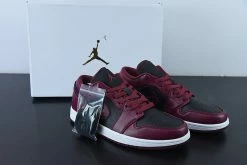 Fit Sporting Goods Air Jordan 1 Low Maroon Black DC0774-006 For Sale