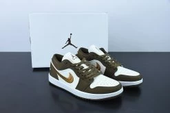Fit Sporting Goods Air Jordan 1 Low SE Light Olive/Sail-White DV0426-301 For Sale