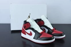 Fit Sporting Goods Air Jordan 1 Mid Bred Toe White/Black-Red BQ6472-079 For Sale