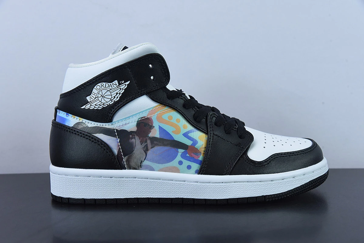 Fit Sporting Goods Air Jordan 1 Mid Hologram DR9495-001 For Sale 2 Fit Sporting Goods Air Jordan 1 Mid Hologram DR9495-001 For Sale - Image 2