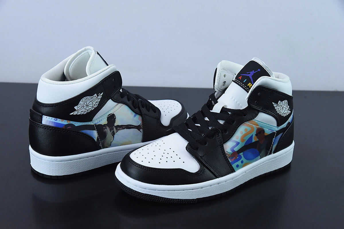 Fit Sporting Goods Air Jordan 1 Mid Hologram DR9495-001 For Sale 5 Fit Sporting Goods Air Jordan 1 Mid Hologram DR9495-001 For Sale - Image 5