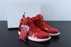 Fit Sporting Goods Air Jordan 1 Mid University Red/White/Pomegranate For Sale