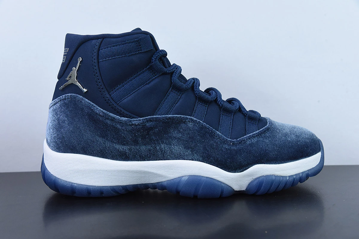 Fit Sporting Goods Air Jordan 11 Velvet Midnight Navy/Metallic Silver-White AR0715-441 For Sale 12 Fit Sporting Goods Air Jordan 11 Velvet Midnight Navy/Metallic Silver-White AR0715-441 For Sale - Image 12