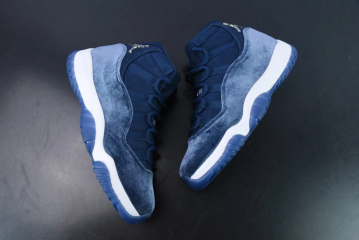 Fit Sporting Goods Air Jordan 11 Velvet Midnight Navy/Metallic Silver-White AR0715-441 For Sale 14 Fit Sporting Goods Air Jordan 11 Velvet Midnight Navy/Metallic Silver-White AR0715-441 For Sale - Image 14