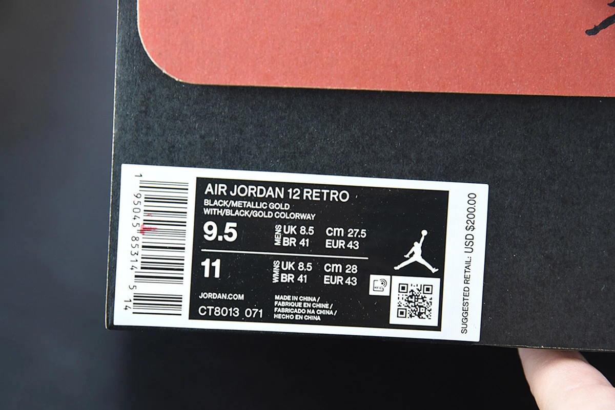 Fit Sporting Goods Air Jordan 12 Black Taxi CT8013-071 For Sale 9 Fit Sporting Goods Air Jordan 12 Black Taxi CT8013-071 For Sale - Image 9