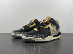 Fit Sporting Goods Air Jordan 3 Black/Fire Red-Metallic Gold-Cement Grey CK9246-067 For Sale -Fit Sporting Goods Shop Air Jordan 3 Black Gold Black Fire Red Metallic Gold Cement Grey For Sale 2