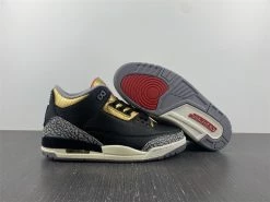 Fit Sporting Goods Air Jordan 3 Black/Fire Red-Metallic Gold-Cement Grey CK9246-067 For Sale