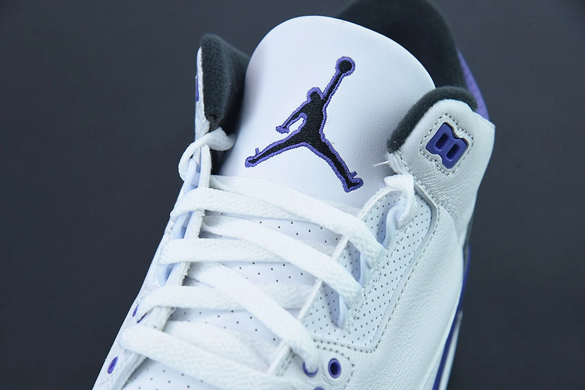 Fit Sporting Goods Air Jordan 3 White/Black-Dark Iris-Cement Grey For Sale 7 Fit Sporting Goods Air Jordan 3 White/Black-Dark Iris-Cement Grey For Sale - Image 7