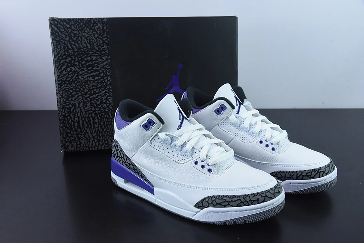 Fit Sporting Goods Air Jordan 3 White/Black-Dark Iris-Cement Grey For Sale 1 Fit Sporting Goods Air Jordan 3 White/Black-Dark Iris-Cement Grey For Sale