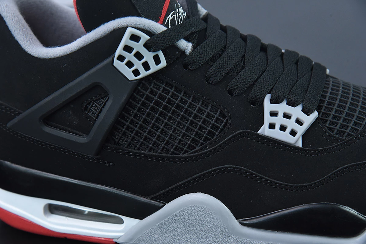 Fit Sporting Goods Air Jordan 4 Retro OG ‘Bred’ Black/Cement Grey-White-Fire Red 5 Fit Sporting Goods Air Jordan 4 Retro OG ‘Bred’ Black/Cement Grey-White-Fire Red - Image 5