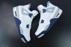 Fit Sporting Goods Air Jordan 4 White/Midnight Navy-Light Smoke Grey-Fire Red DH6927-140 For Sale -Fit Sporting Goods Shop Air Jordan 4 White Midnight Navy Light Smoke Grey Fire Red DH6927 140 For Sale 3 1