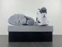 Fit Sporting Goods Air Jordan 6 Oreo White/Black-Speckle 384664-101 For Sale -Fit Sporting Goods Shop Air Jordan 6 Retro Oreo White Black Speckle For Sale4