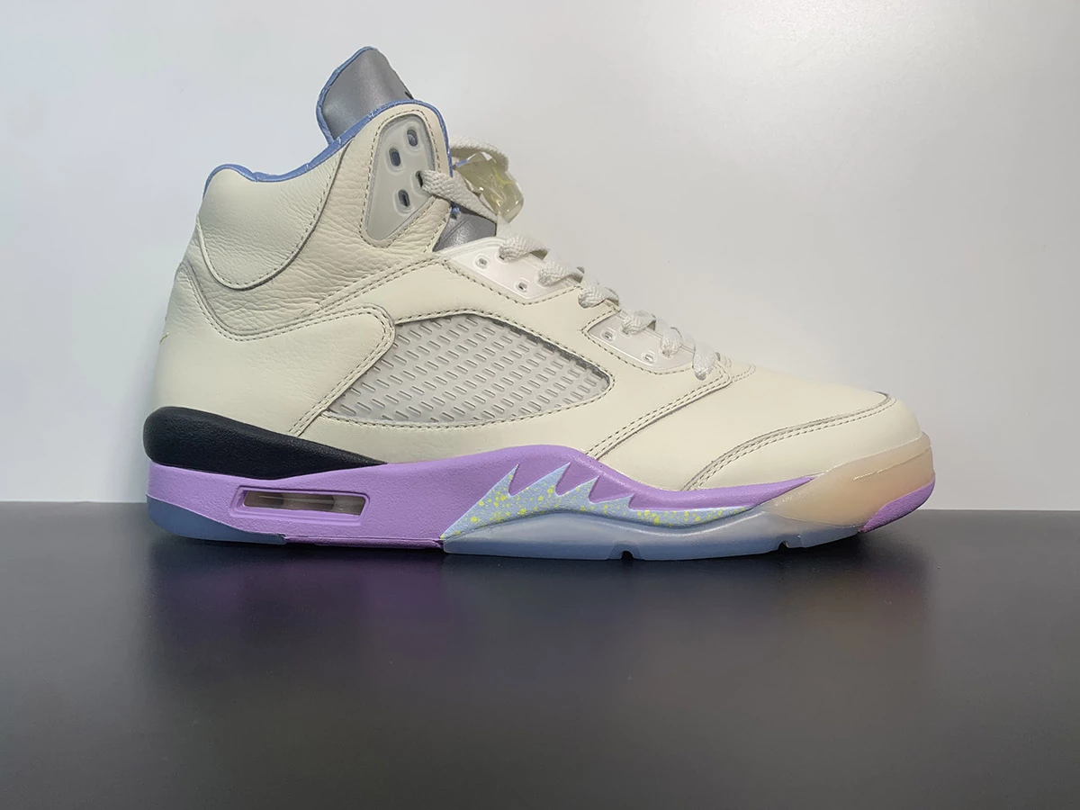 Fit Sporting Goods DJ Khaled X Air Jordan 5 We The Best Sail/Washed Yellow-Violet Star For Sale 1 Fit Sporting Goods DJ Khaled X Air Jordan 5 We The Best Sail/Washed Yellow-Violet Star For Sale