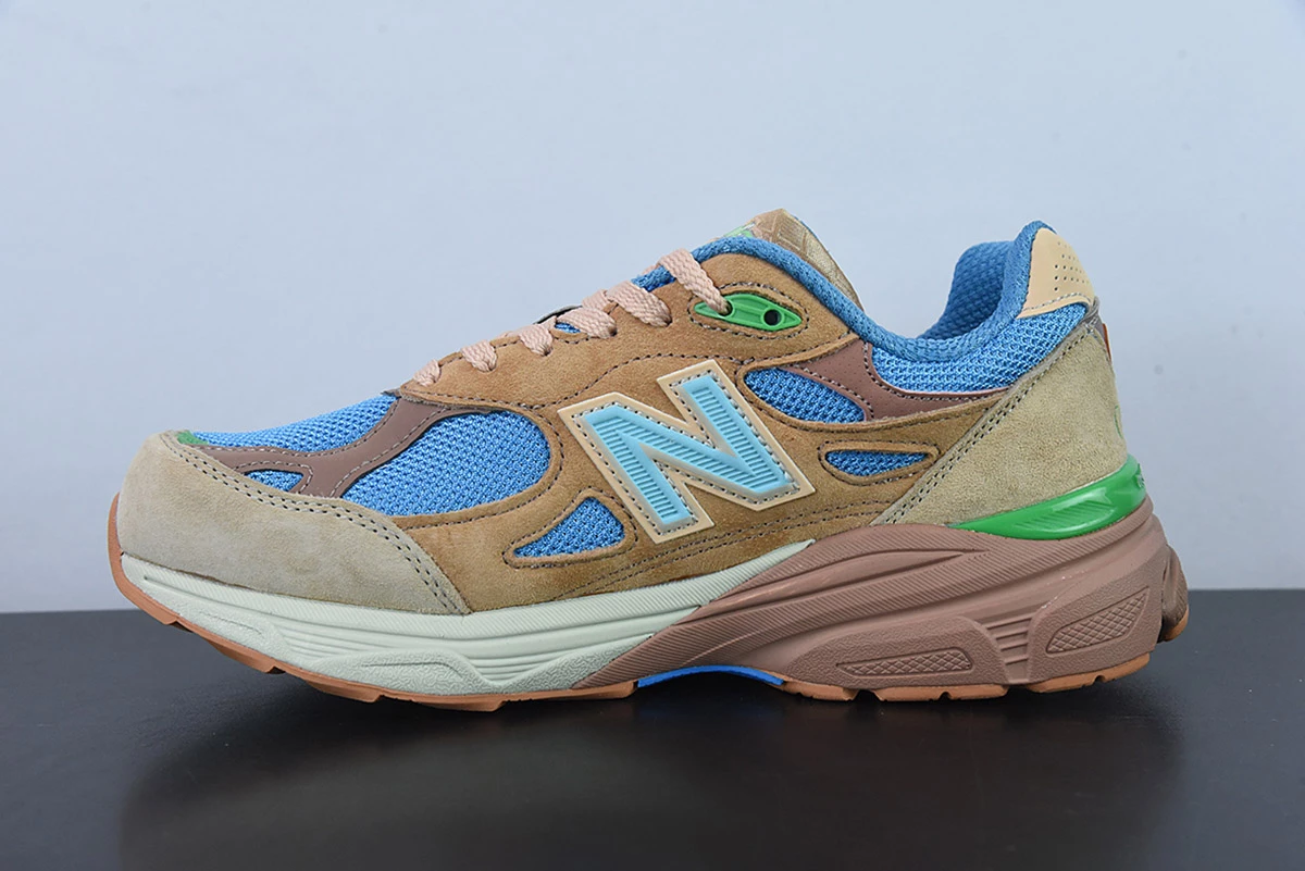 Fit Sporting Goods Joe Freshgoods X New Balance 990v3 “Outside Clothes” Beige/Aqua-Green For Sale 3 Fit Sporting Goods Joe Freshgoods X New Balance 990v3 “Outside Clothes” Beige/Aqua-Green For Sale - Image 3