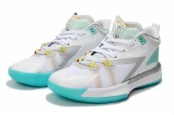 Fit Sporting Goods Jordan Zion 1 ‘White Dynamic Turquoise’ DA3130-101 For Sale -Fit Sporting Goods Shop Jordan Zion 1 White Dynamic Turquoise Orange For Sale 2