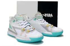 Fit Sporting Goods Jordan Zion 1 ‘White Dynamic Turquoise’ DA3130-101 For Sale -Fit Sporting Goods Shop Jordan Zion 1 White Dynamic Turquoise Orange For Sale 4