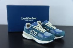 Fit Sporting Goods Levi’s X New Balance 990v3 Mallard Blue/Dark Blue For Sale