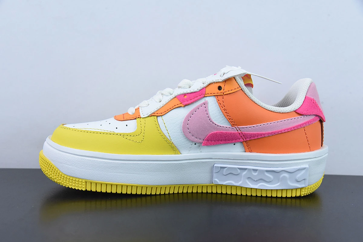 Fit Sporting Goods Nike Air Force 1 Fontanka White/Yellow-Pink DX2675-100 For Sale 3 Fit Sporting Goods Nike Air Force 1 Fontanka White/Yellow-Pink DX2675-100 For Sale - Image 3