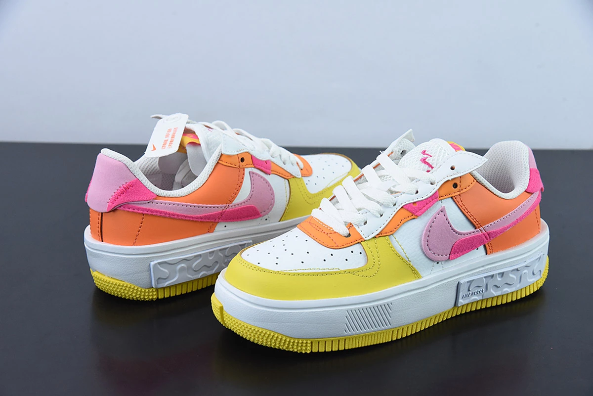 Fit Sporting Goods Nike Air Force 1 Fontanka White/Yellow-Pink DX2675-100 For Sale 5 Fit Sporting Goods Nike Air Force 1 Fontanka White/Yellow-Pink DX2675-100 For Sale - Image 5