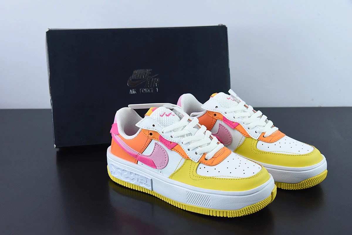 Fit Sporting Goods Nike Air Force 1 Fontanka White/Yellow-Pink DX2675-100 For Sale 1 Fit Sporting Goods Nike Air Force 1 Fontanka White/Yellow-Pink DX2675-100 For Sale