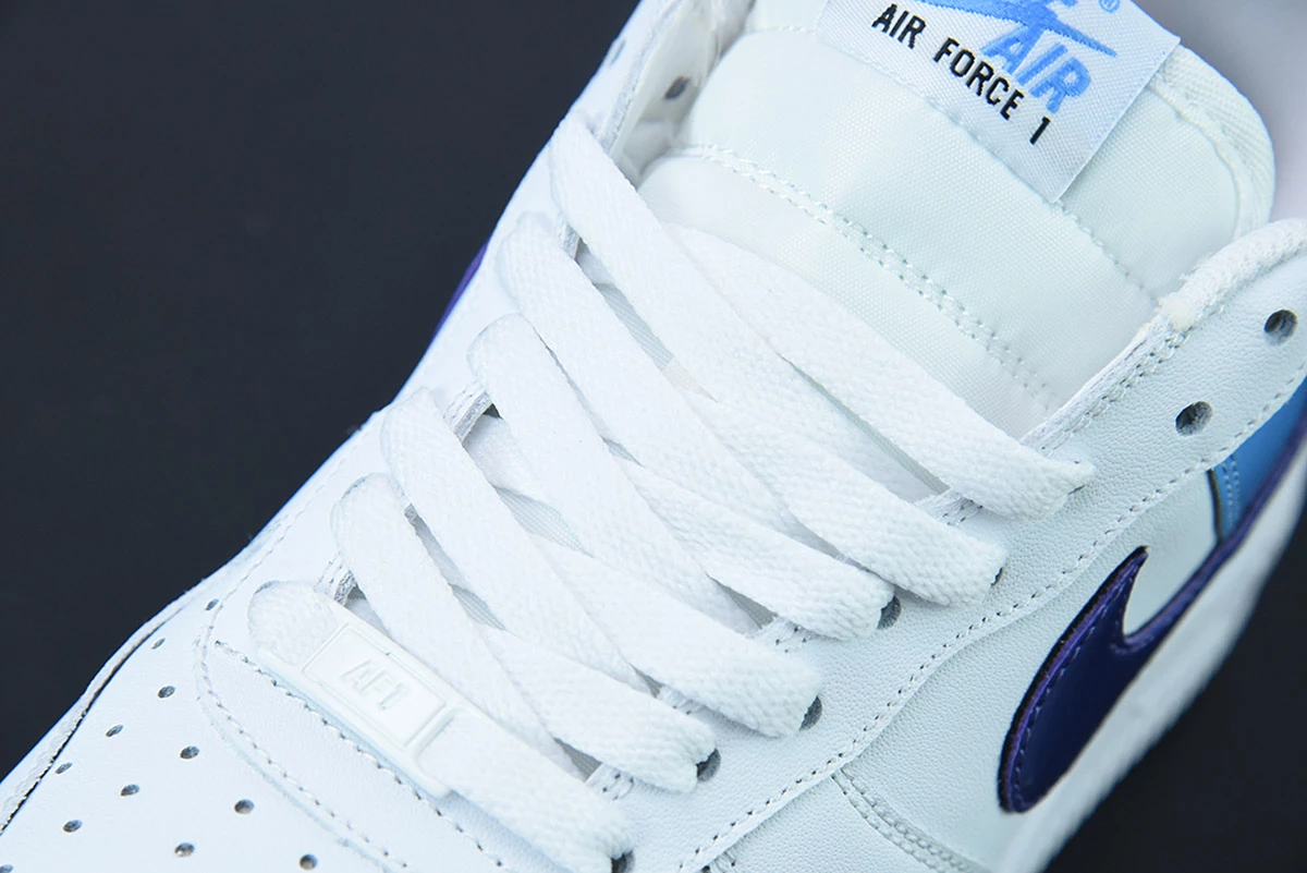 Fit Sporting Goods Nike Air Force 1 Low Blue Patent Swooshes DJ9942-400 For Sale 7 Fit Sporting Goods Nike Air Force 1 Low Blue Patent Swooshes DJ9942-400 For Sale - Image 7