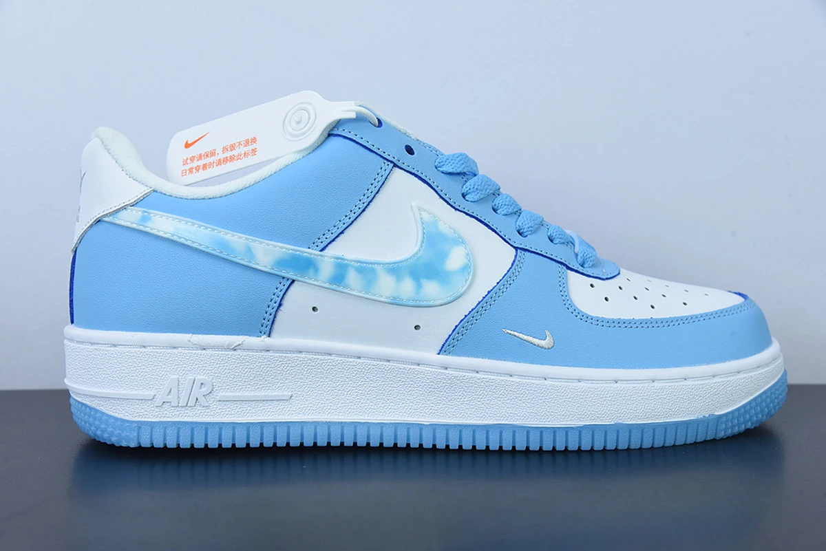 Fit Sporting Goods Nike Air Force 1 Low Nail Art White/Blue DX2937-100 For Sale 2 Fit Sporting Goods Nike Air Force 1 Low Nail Art White/Blue DX2937-100 For Sale - Image 2