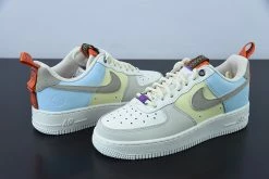 Fit Sporting Goods Nike Air Force 1 Low White Blue Orange DX6042-111 For Sale -Fit Sporting Goods Shop Nike Air Force 1 Low White Blue Orange DX6042 111 For Sale 4