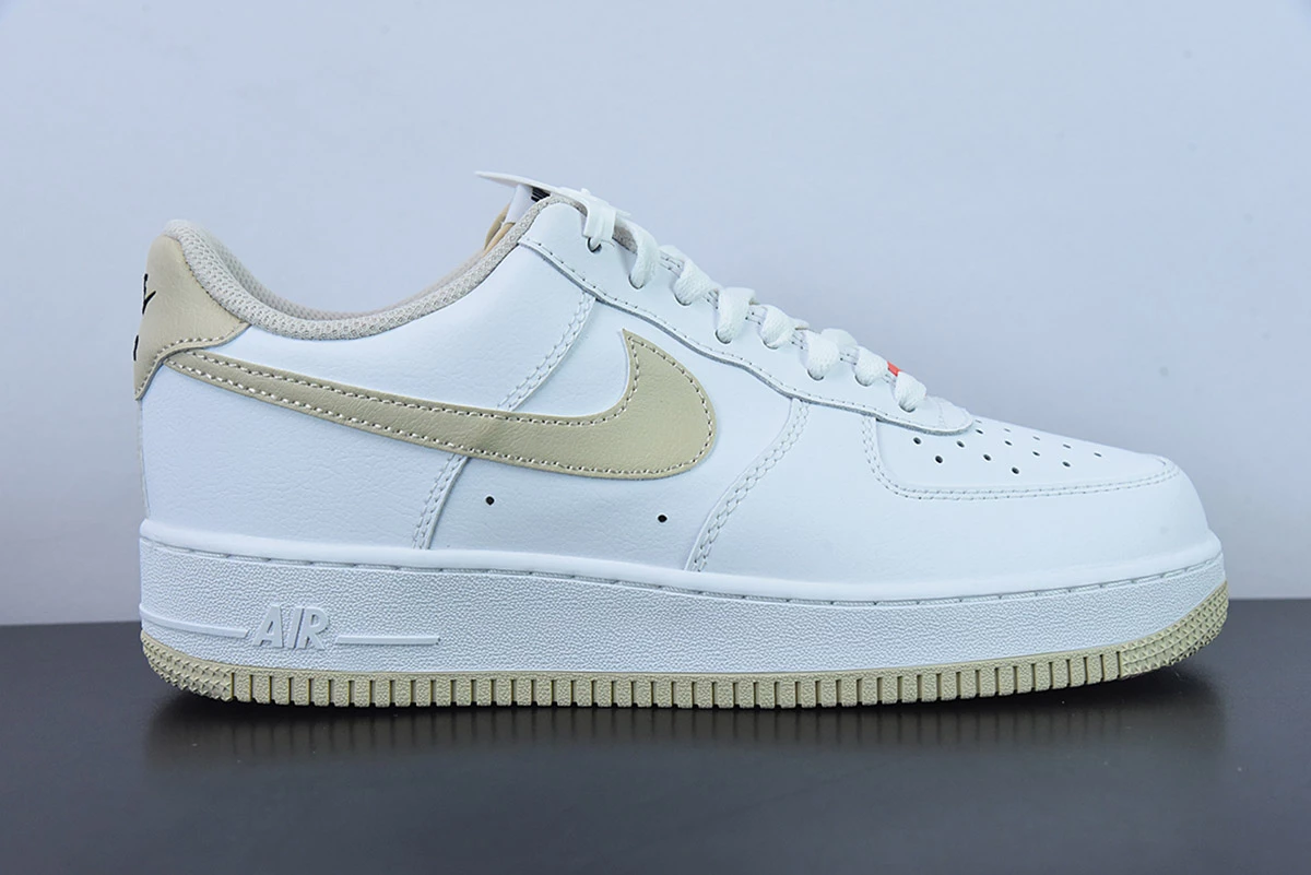 Fit Sporting Goods Nike Air Force 1 Low White/Rattan-Team Orange-Coconut Milk For Sale 2 Fit Sporting Goods Nike Air Force 1 Low White/Rattan-Team Orange-Coconut Milk For Sale - Image 2
