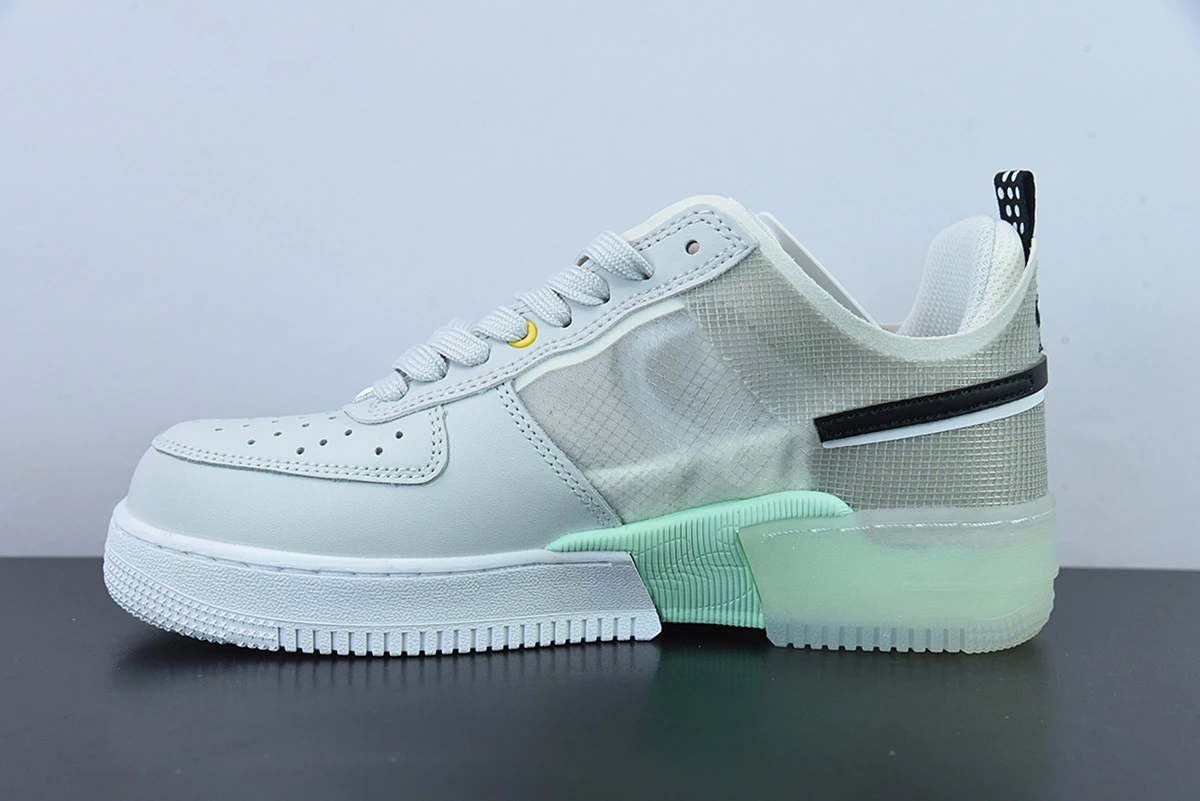 Fit Sporting Goods Nike Air Force 1 React Photon Dust/White-Mint Foam-Olive Aura For Sale 3 Fit Sporting Goods Nike Air Force 1 React Photon Dust/White-Mint Foam-Olive Aura For Sale - Image 3