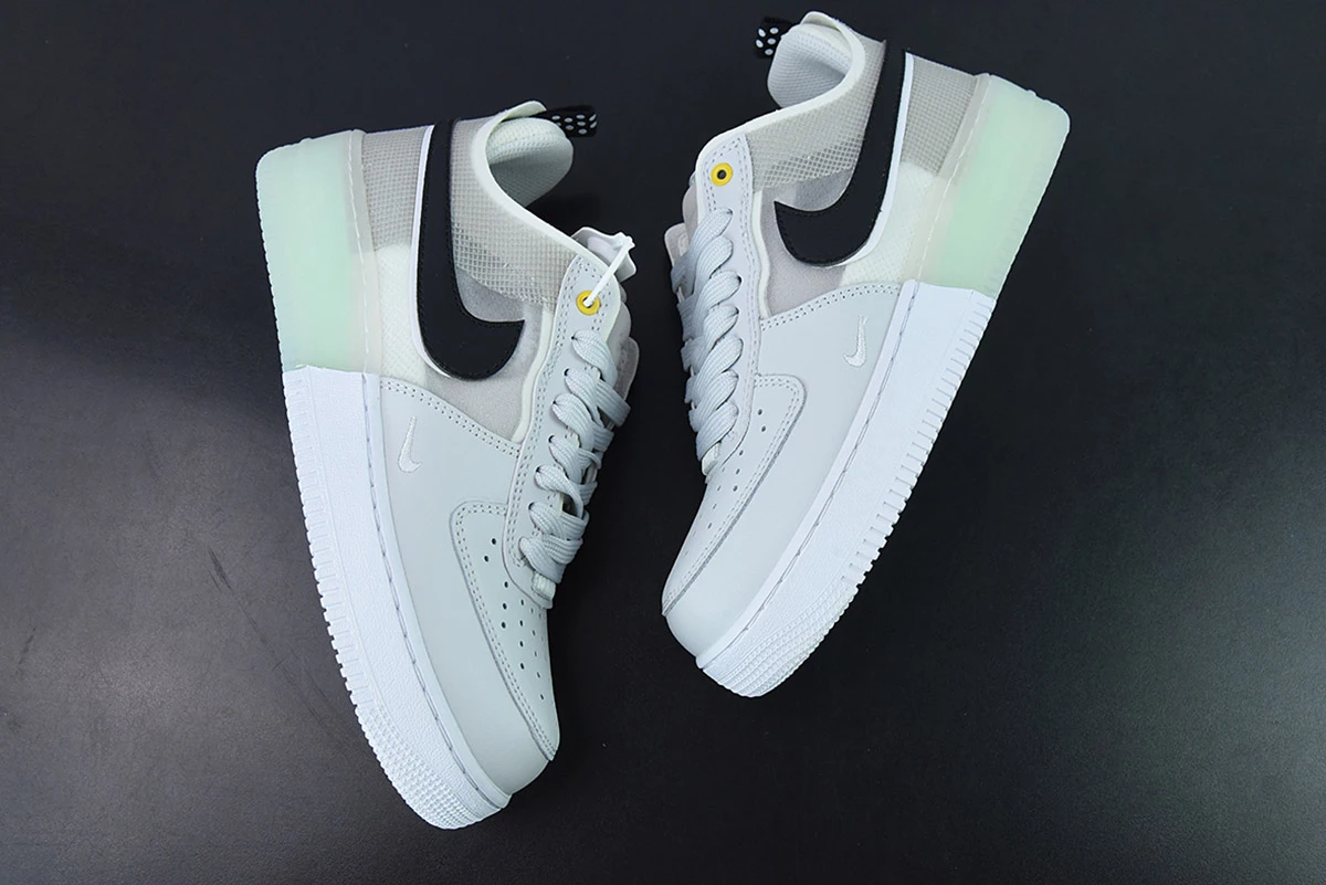Fit Sporting Goods Nike Air Force 1 React Photon Dust/White-Mint Foam-Olive Aura For Sale 4 Fit Sporting Goods Nike Air Force 1 React Photon Dust/White-Mint Foam-Olive Aura For Sale - Image 4