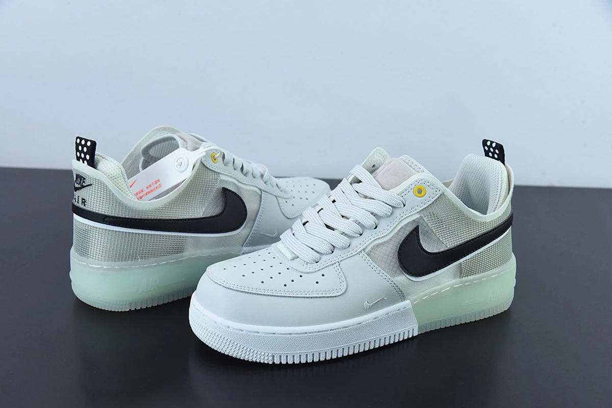 Fit Sporting Goods Nike Air Force 1 React Photon Dust/White-Mint Foam-Olive Aura For Sale 5 Fit Sporting Goods Nike Air Force 1 React Photon Dust/White-Mint Foam-Olive Aura For Sale - Image 5