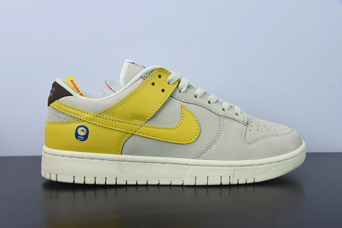 Fit Sporting Goods Nike Dunk Low Banana Coconut Milk/Vivid Sulfur-Cacao Wow DR5487-100 For Sale 2 Fit Sporting Goods Nike Dunk Low Banana Coconut Milk/Vivid Sulfur-Cacao Wow DR5487-100 For Sale - Image 2