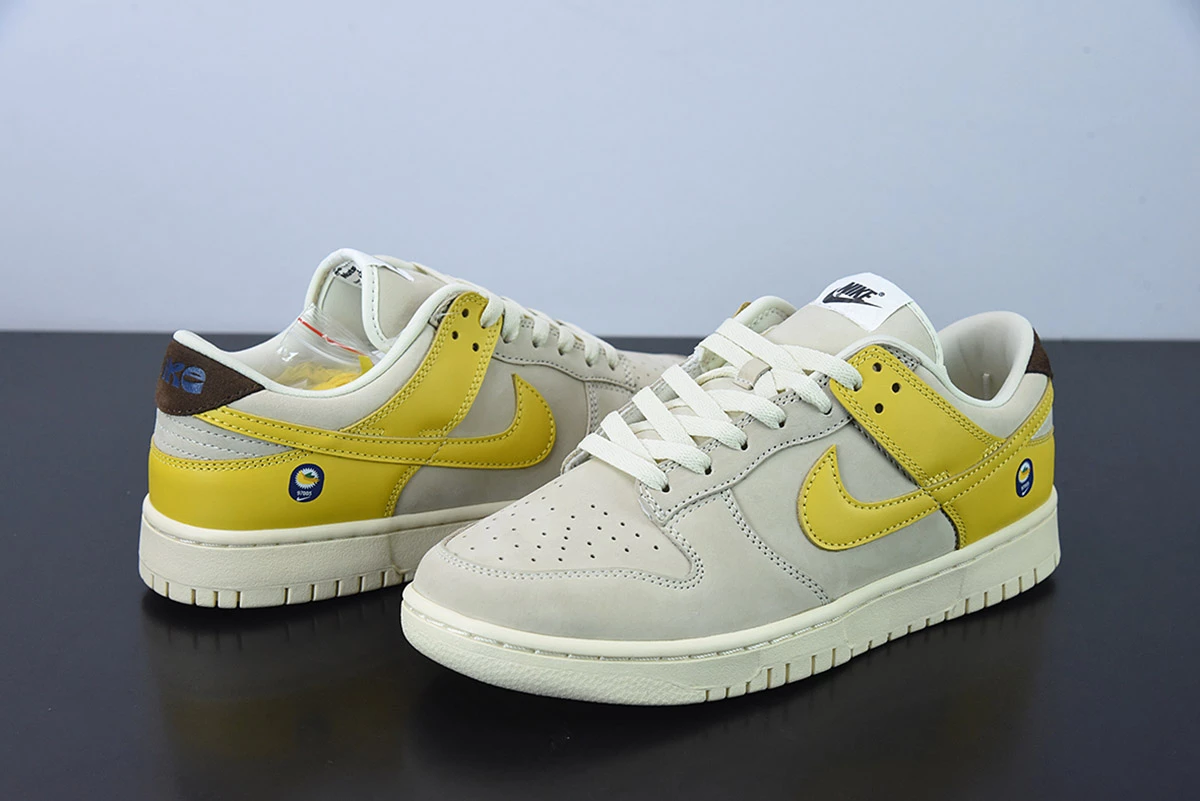 Fit Sporting Goods Nike Dunk Low Banana Coconut Milk/Vivid Sulfur-Cacao Wow DR5487-100 For Sale 5 Fit Sporting Goods Nike Dunk Low Banana Coconut Milk/Vivid Sulfur-Cacao Wow DR5487-100 For Sale - Image 5
