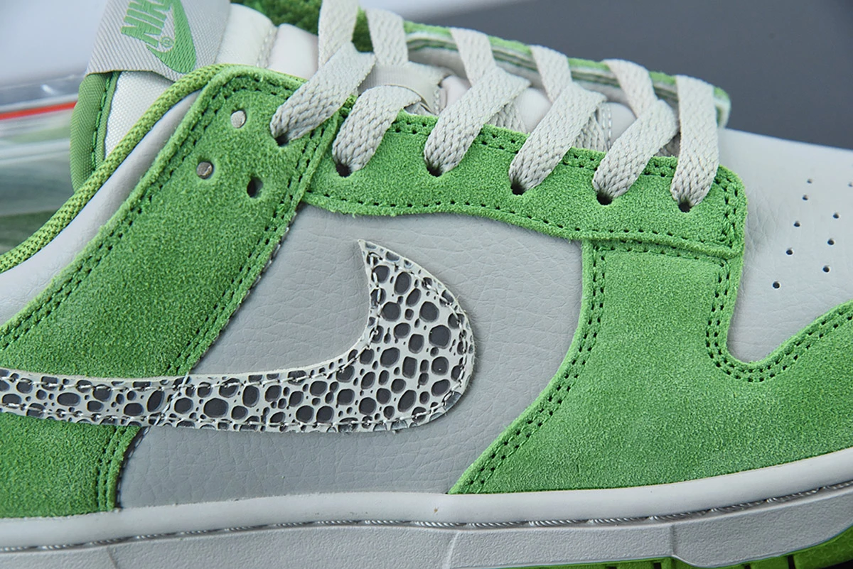 Fit Sporting Goods Nike Dunk Low Safari Swoosh Chlorophyll/Light Iron Ore-Cave Stone For Sale 6 Fit Sporting Goods Nike Dunk Low Safari Swoosh Chlorophyll/Light Iron Ore-Cave Stone For Sale - Image 6