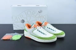 Fit Sporting Goods Titan X Air Jordan 2 Low Sail/Safety Orange-Chlorophyll-Coconut Milk For Sale