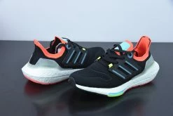 Fit Sporting Goods Adidas Ultra Boost 22 Core Black/Sky Rush/Turbo For Sale -Fit Sporting Goods Shop adidas Ultra Boost 22 Core Black Sky Rush Turbo For Sale 4
